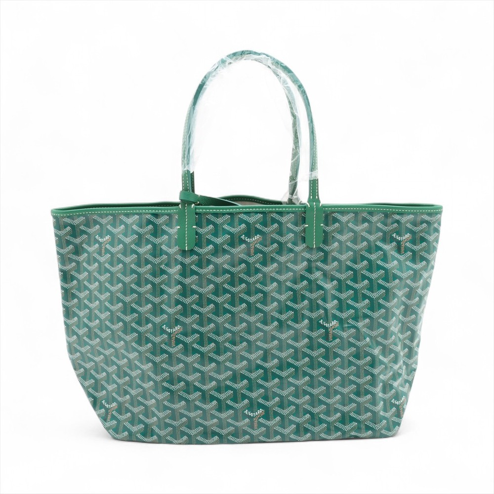 Goyard Saint Louis Leather Tote Bag Green